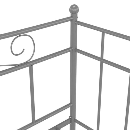 Sengestel Til Udtræksseng 90x200 Cm Metal Grå - Billede 7