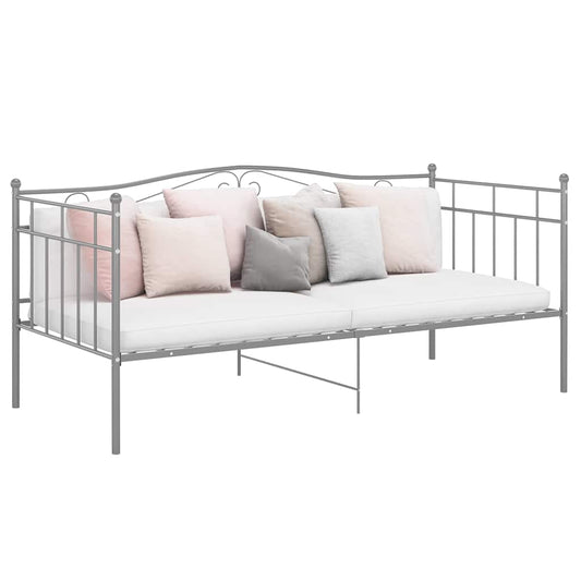 Sengestel Til Udtræksseng 90x200 Cm Metal Grå - Hovedbillede