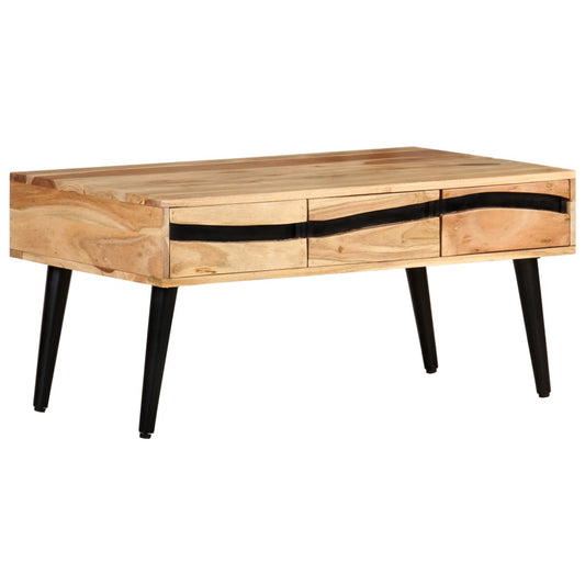 Sofabord 88X50X42 Cm Massivt Akacietræ