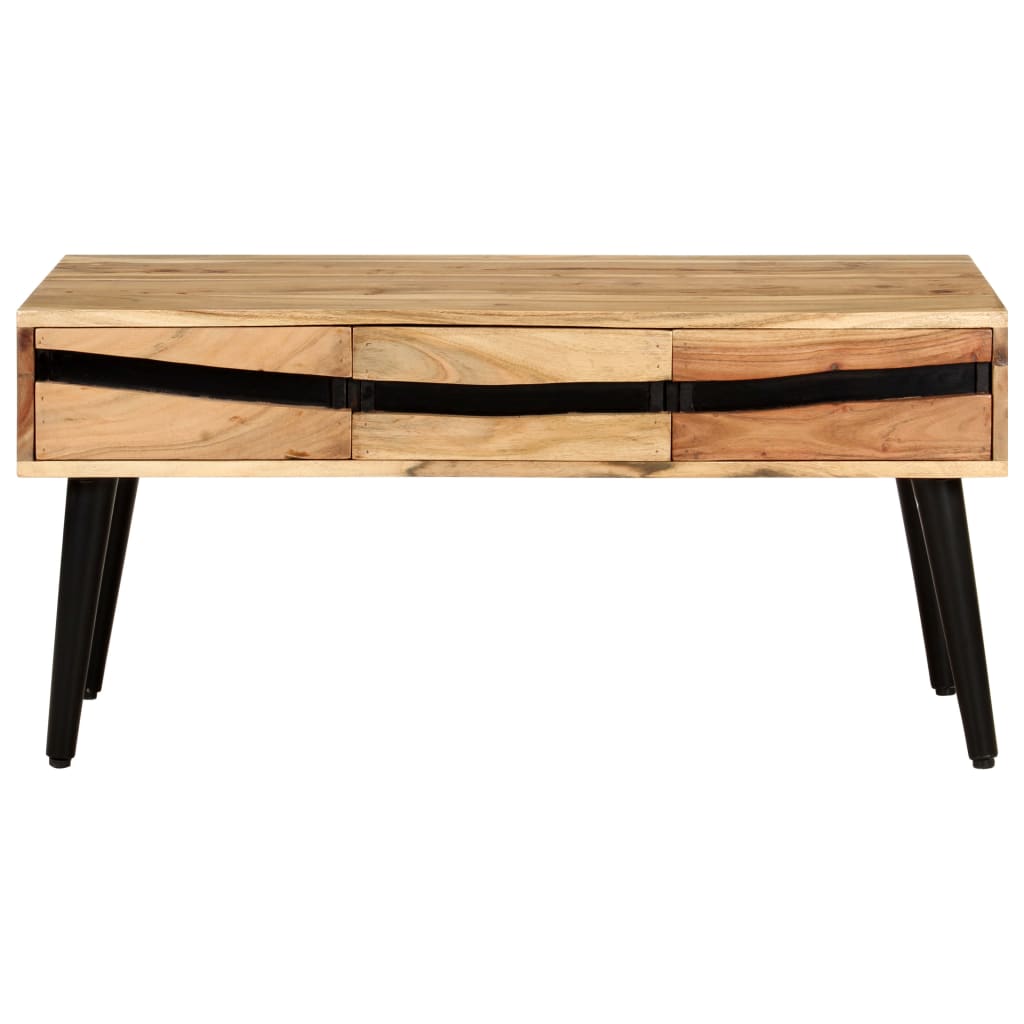 Sofabord 88X50X42 Cm Massivt Akacietræ