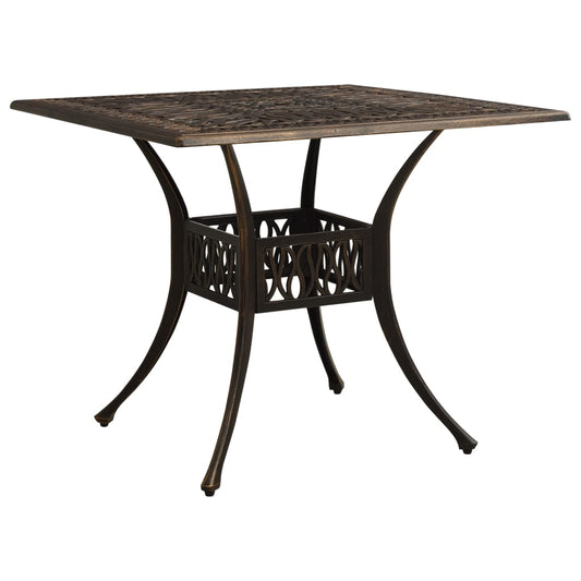 Havebord 90X90X73 Cm Støbt Aluminium Farvet