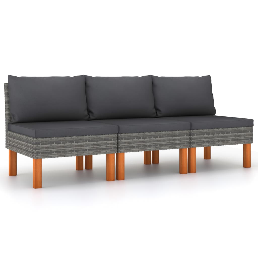 Hjørnedel Til Sofa Polyrattan Og Massivt Eukalyptustræ - Variant 315759