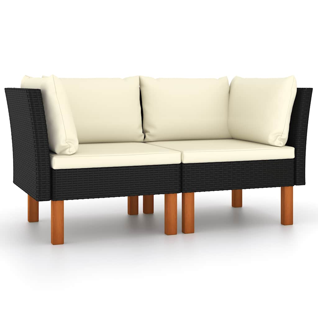 Hjørnedel Til Sofa Polyrattan Og Massivt Eukalyptustræ - Variant 315767