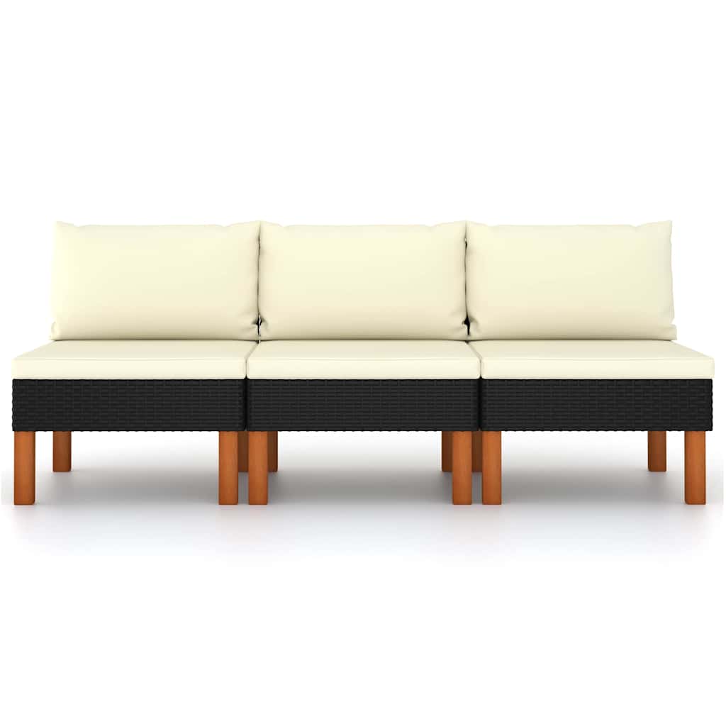 Hjørnedel Til Sofa Polyrattan Og Massivt Eukalyptustræ - Variant 315768