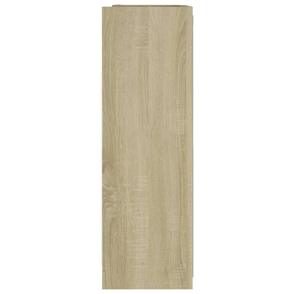 Badeværelsesskab Spejl 62,5x20,5x64cm Konstrueret Træ Sonoma-eg - Billede 9