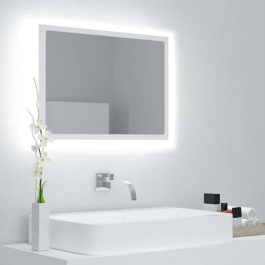 Badeværelsesspejl Med Led-Lys 60X8,5X37 Akryl
