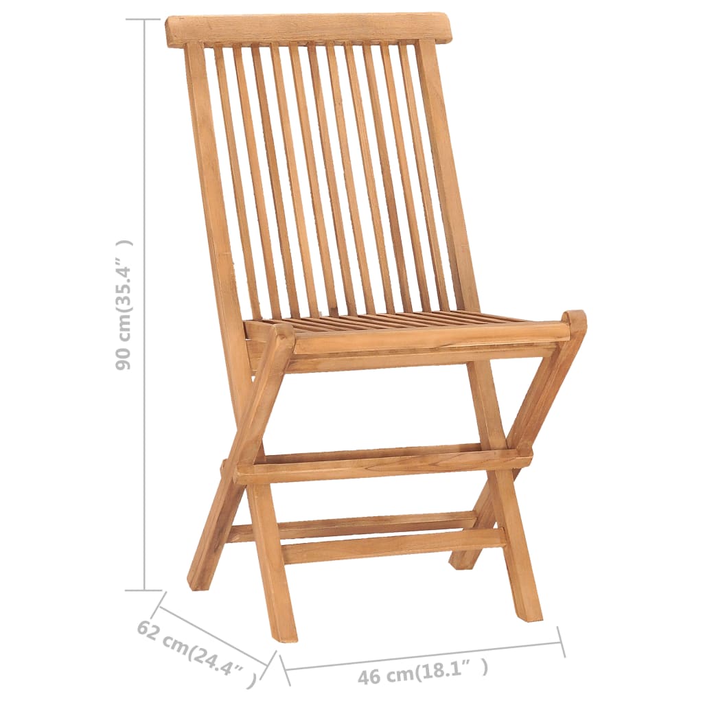 Udendørs Spisebordssæt 7 Dele Foldbart Massivt Teaktræ Oval 160 x 80 x 75 cm