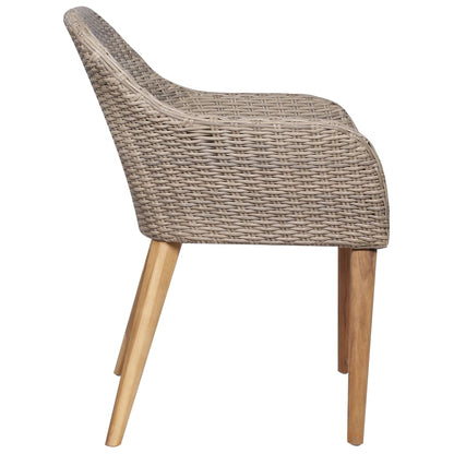 Spisebordssæt Til Haven 7 Dele Polyrattan