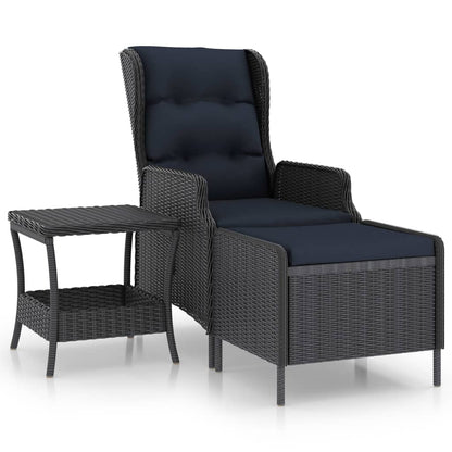 Loungesæt til Haven 2 Dele med Hynder Polyrattan - billede 2