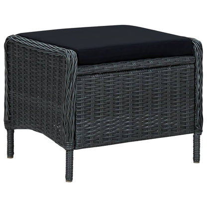 Loungesæt til Haven 2 Dele med Hynder Polyrattan - billede 7