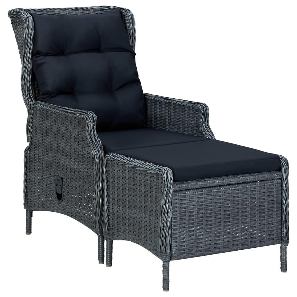 Loungesæt til Haven 2 Dele med Hynder Polyrattan - billede 8