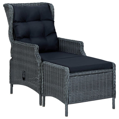 Loungesæt til Haven 2 Dele med Hynder Polyrattan - billede 8