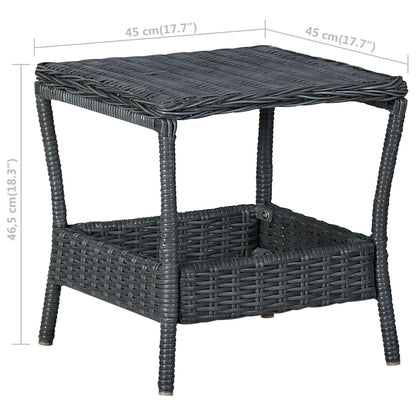 Loungesæt til Haven 2 Dele med Hynder Polyrattan - billede 10