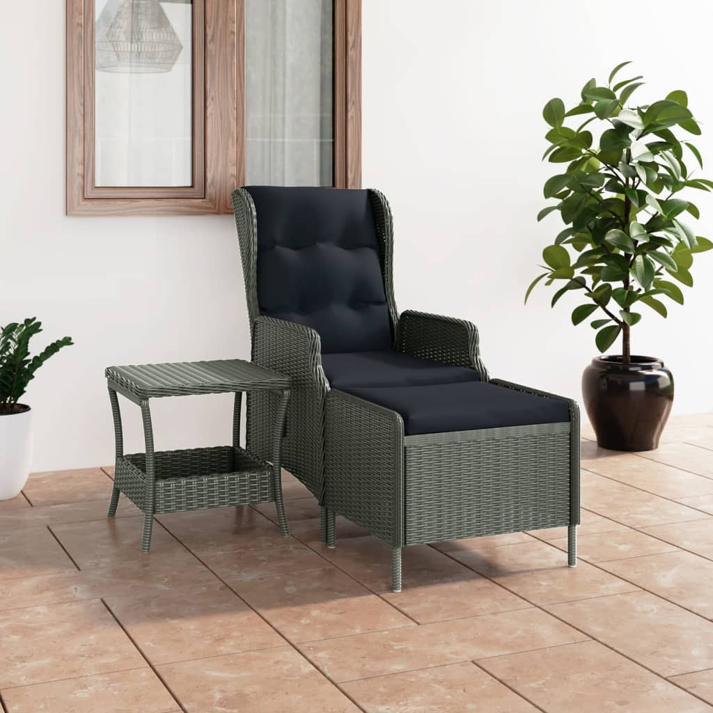 Loungesæt til Haven 2 Dele med Hynder Polyrattan