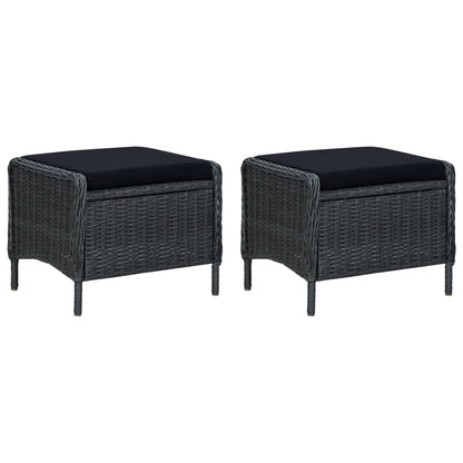 Loungesæt til Haven 3 Dele med Hynder Polyrattan - billede 3