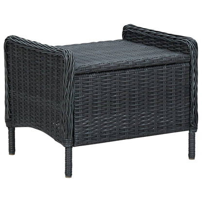 Loungesæt til Haven 3 Dele med Hynder Polyrattan - billede 5