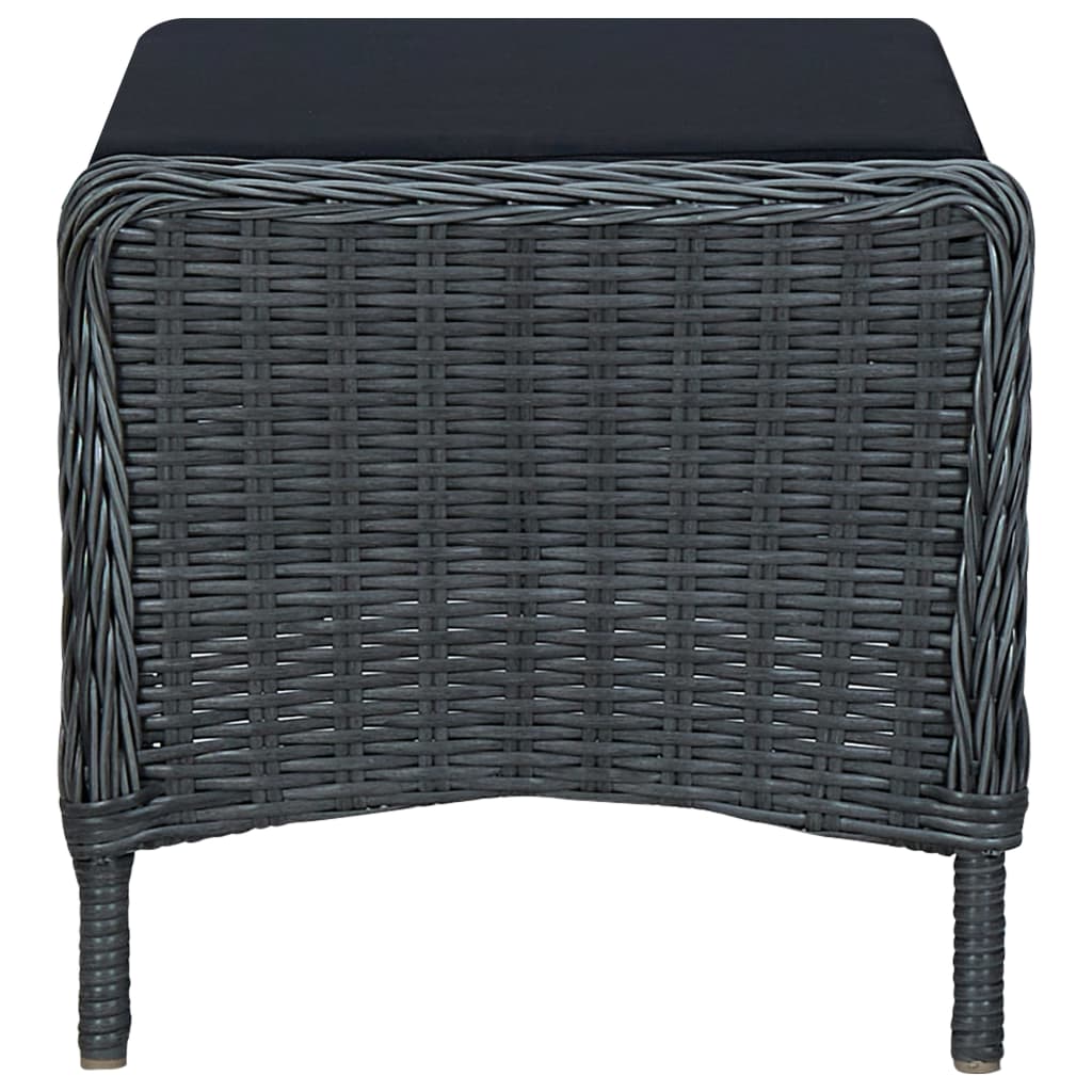 Loungesæt til Haven 3 Dele med Hynder Polyrattan - billede 7
