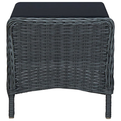 Loungesæt til Haven 3 Dele med Hynder Polyrattan - billede 7