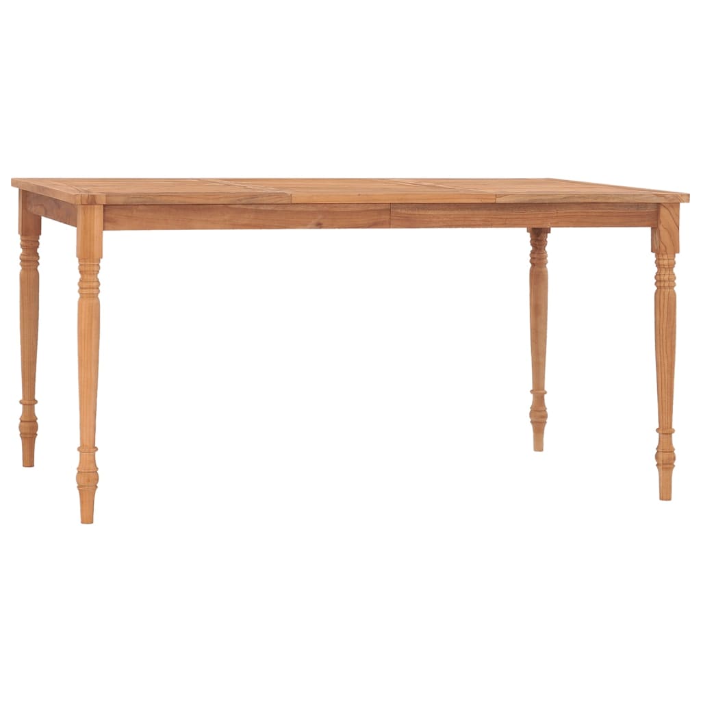 Batavia-Bord Massivt Teaktræ