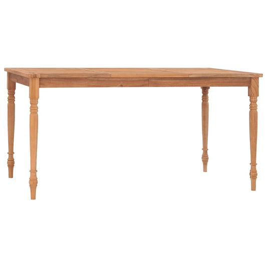 Batavia-Bord Massivt Teaktræ