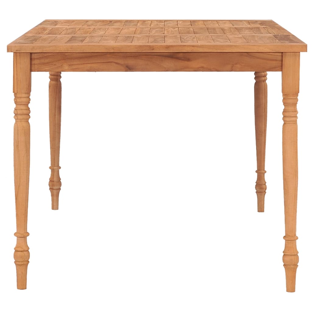 Batavia-Bord Massivt Teaktræ