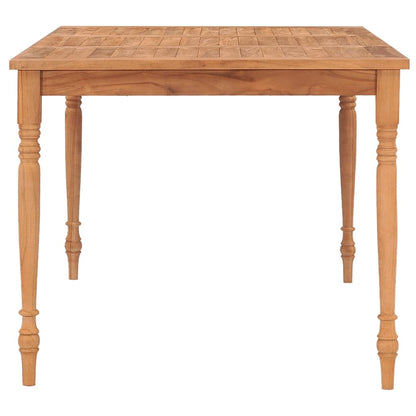 Batavia-Bord Massivt Teaktræ