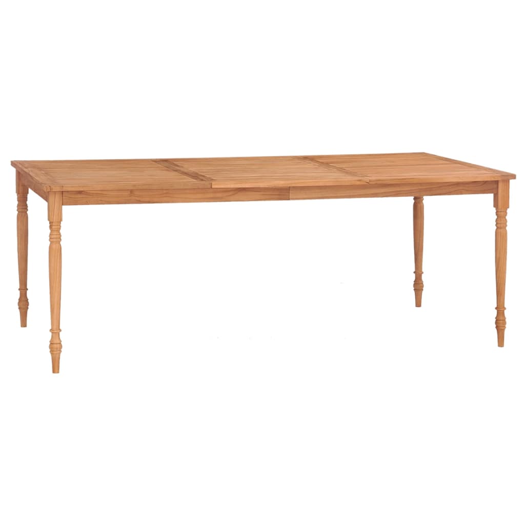 Batavia-Bord Massivt Teaktræ