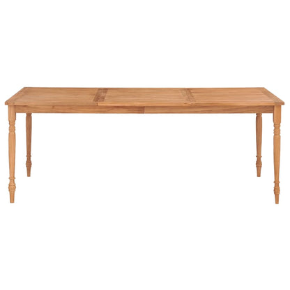 Batavia-Bord Massivt Teaktræ