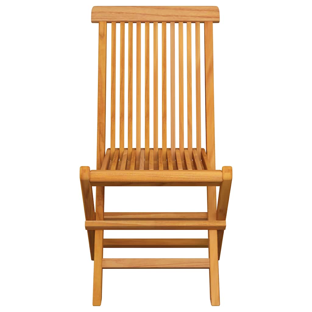 Havestole Med Hynder Massivt Teaktræ - Billede 4