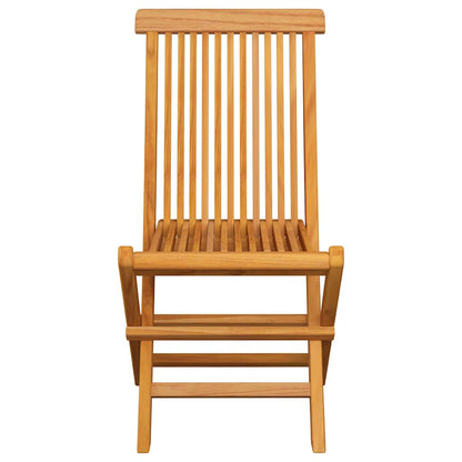 Havestole Med Hynder Massivt Teaktræ - Billede 4