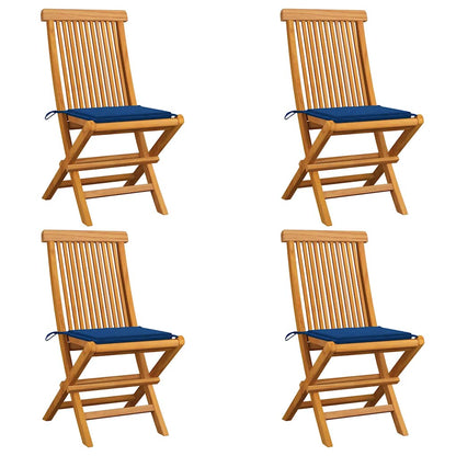 Havestole Med Hynder Massivt Teaktræ - Variant 3062578