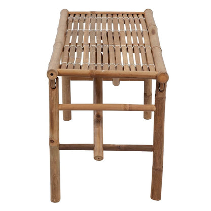 Foldbar Havebænk Med Hynde Bambus - Billede 4