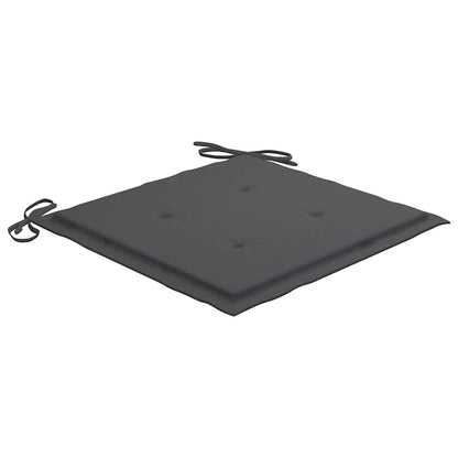 Foldbare Havestole 2 Stk. Med Hynder Bambus - Billede 8