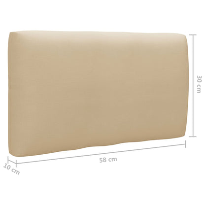 2-Personers Pallesofa Med Hynder Imprægneret Fyrretræ Beige