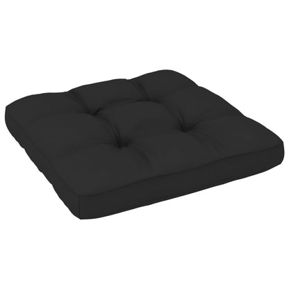 2-Personers Pallesofa Med Hynder Imprægneret Fyrretræ Sort