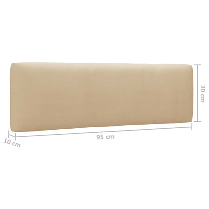 2-Personers Pallesofa Med Hynder Imprægneret Fyrretræ Beige