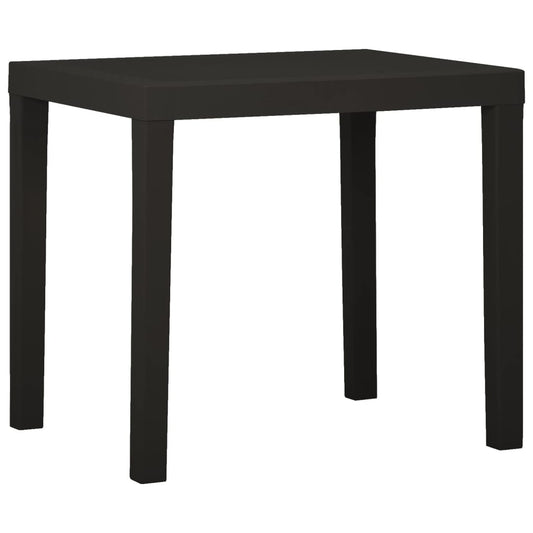 Havebord 79X65X72 Cm Plastik Antracitgrå