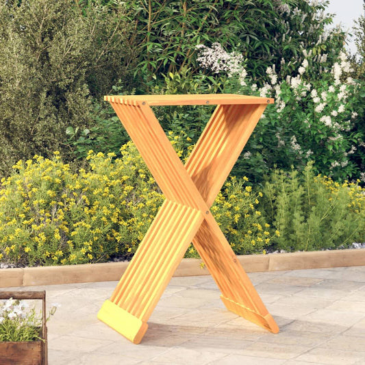 Foldbar Taburet 40X32,5X70 Cm Massivt Teaktræ