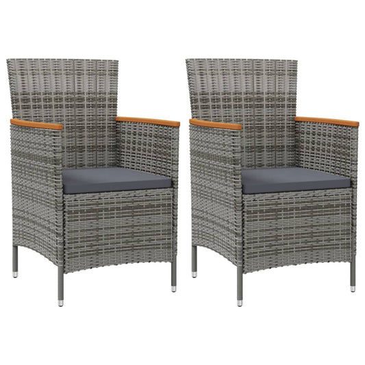 Havestole 2 Stk. Polyrattan