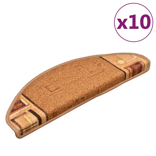 Selvklæbende Trappemåtter 10 Stk. 65X21X4 Cm