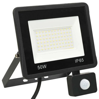 LED-projektør Med Sensor 50 W Varmt Hvidt Lys - Billede 3