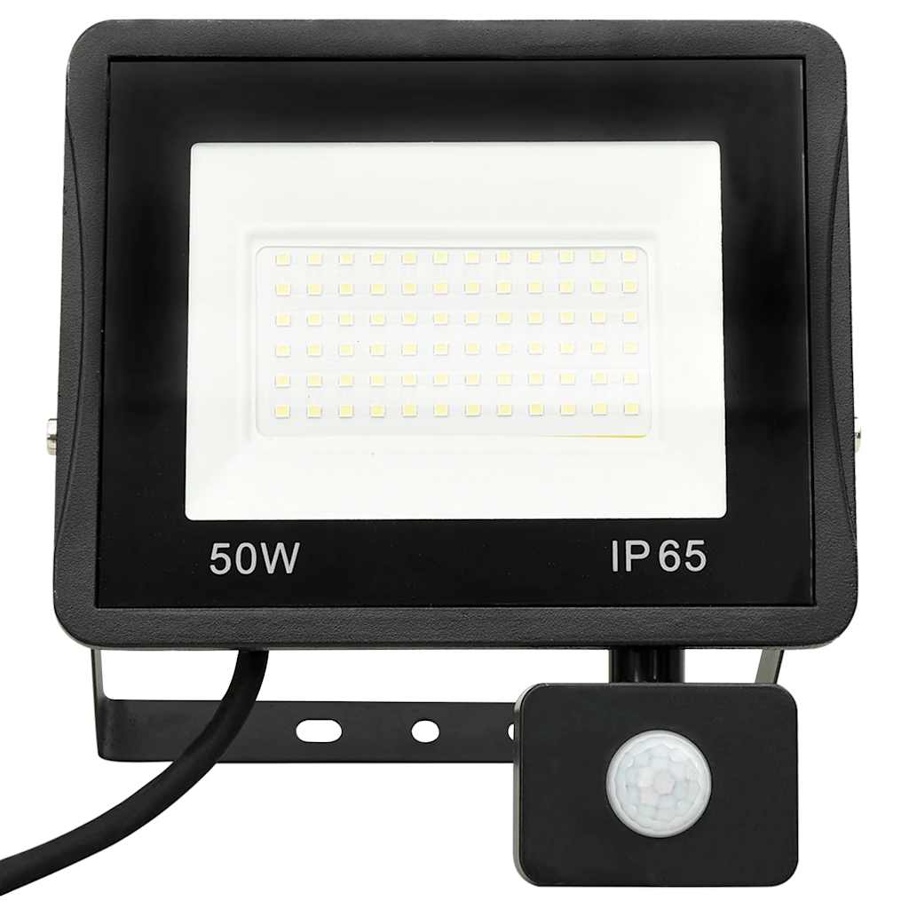 LED-projektør Med Sensor 50 W Varmt Hvidt Lys - Billede 4