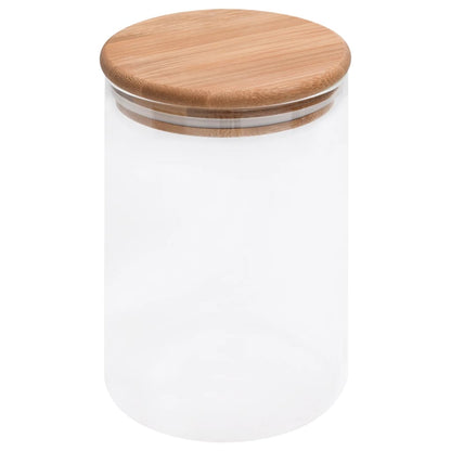 Opbevaringsglas Med Bambuslåg 4 Stk. - Billede 2