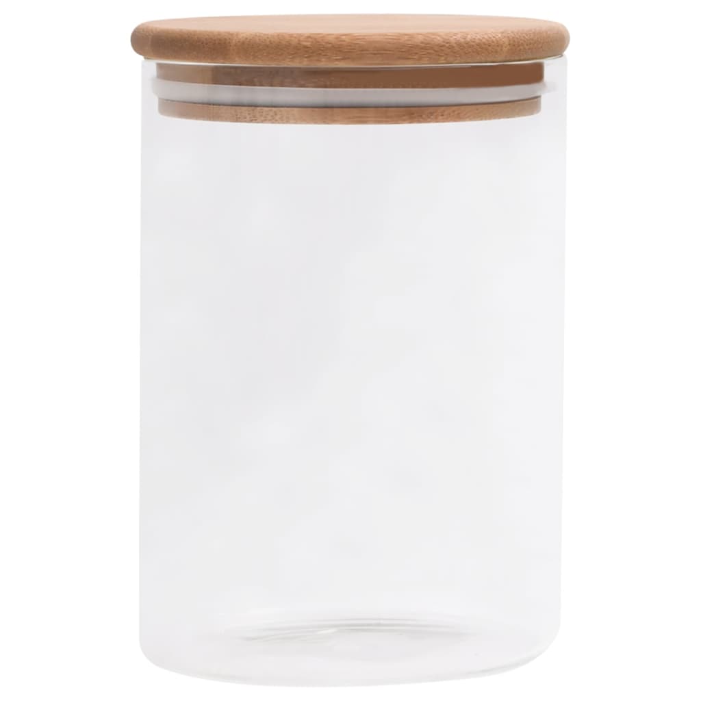 Opbevaringsglas Med Bambuslåg 4 Stk. - Billede 3