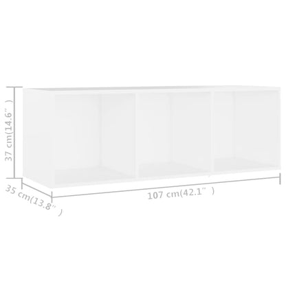 Tv-Bord 72X35X36,5 Cm Konstrueret Træ Hvid