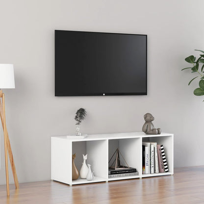 Tv-Bord 72X35X36,5 Cm Konstrueret Træ Hvid