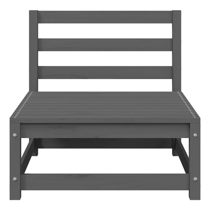 Midterdele Til Havesofa 2 Stk. Massivt Fyrretræ Grå