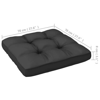 Hjørnemodul Til Havesofa Med Grå Hynder Massivt Fyrretræ