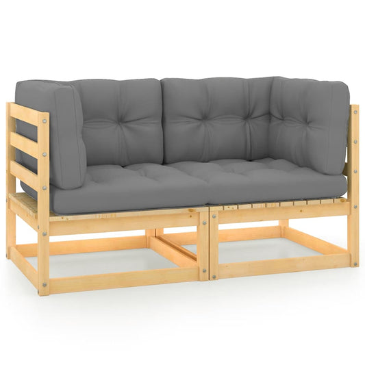 2-personers Havesofa M. Hynder Massivt Fyrretræ - Hovedbillede
