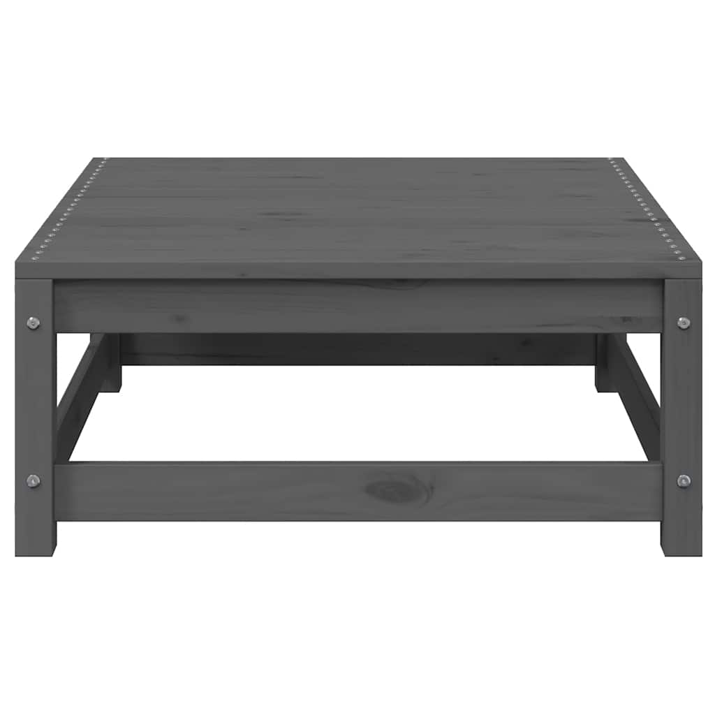 Loungesæt Til Haven 2 Dele Med Hynder Grå Massivt Fyrretræ